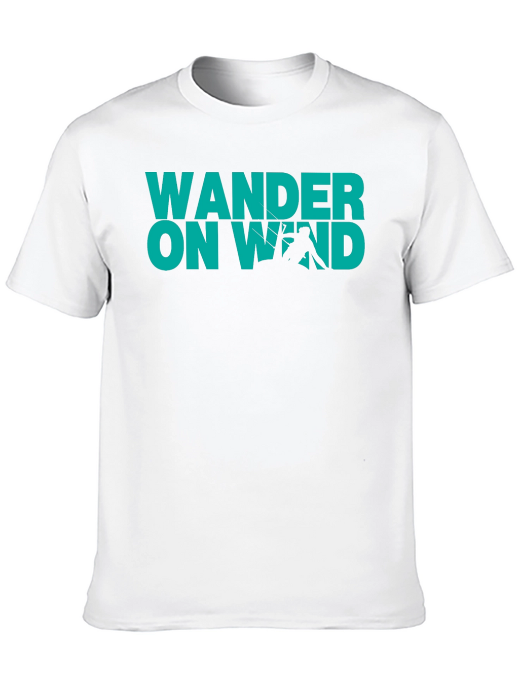 Wander On Wind Black Graphic T-Shirt