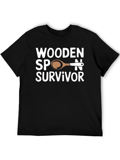 Wooden Spoon Survivor Novelty T-Shirt