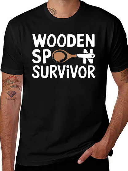 Wooden Spoon Survivor Novelty T-Shirt