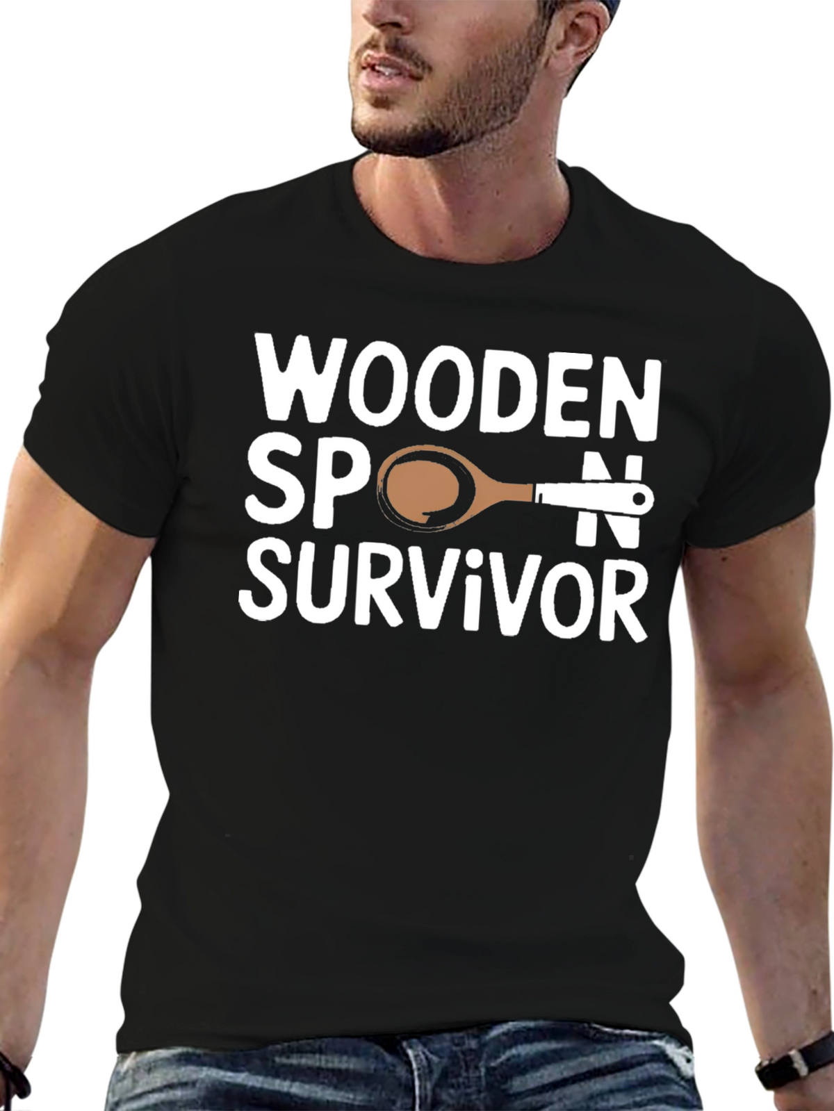 Wooden Spoon Survivor Novelty T-Shirt
