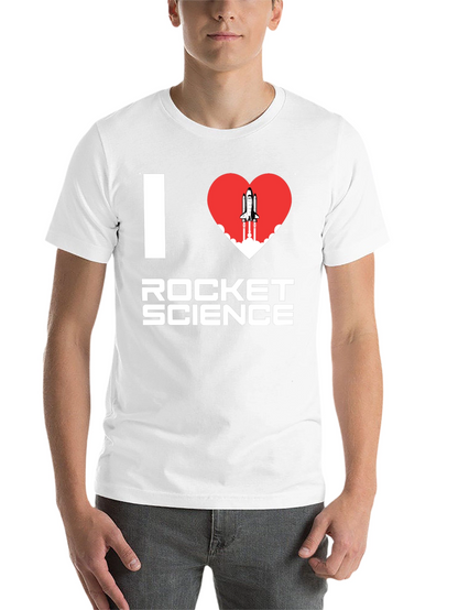 I Heart Rocket Science T-Shirt - Space Lover Tee