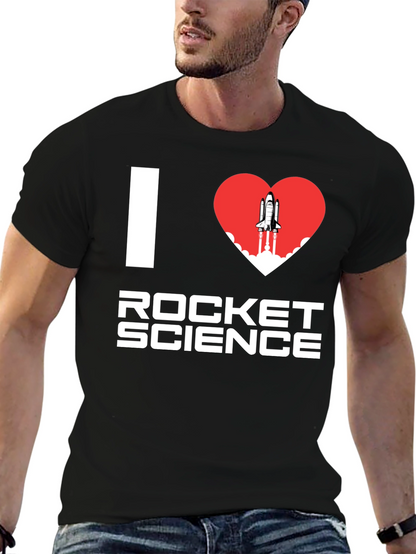I Heart Rocket Science T-Shirt - Space Lover Tee