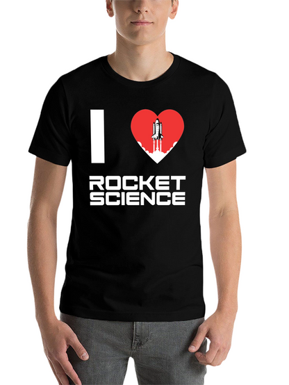 I Heart Rocket Science T-Shirt - Space Lover Tee