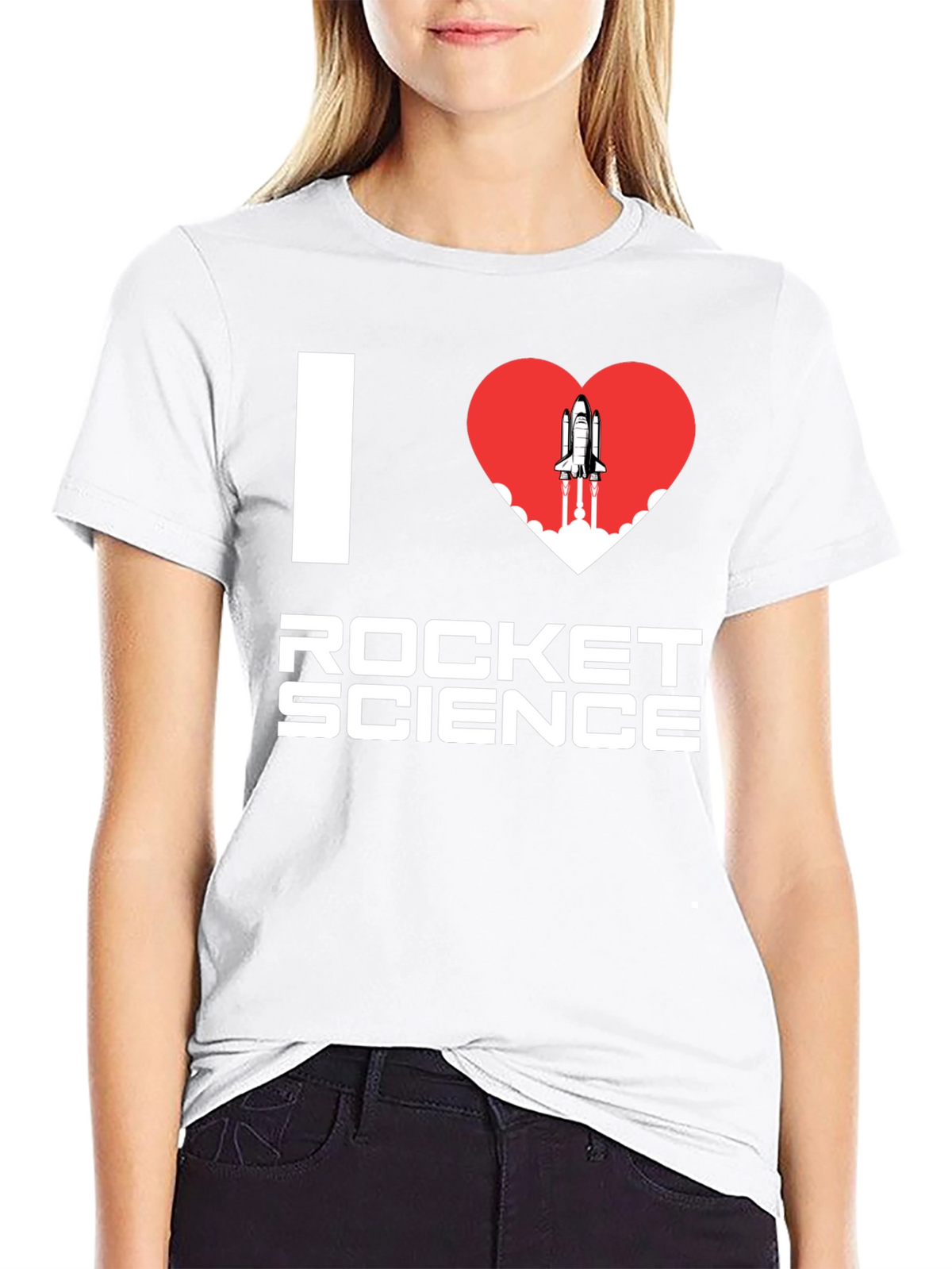 I Heart Rocket Science T-Shirt - Space Lover Tee