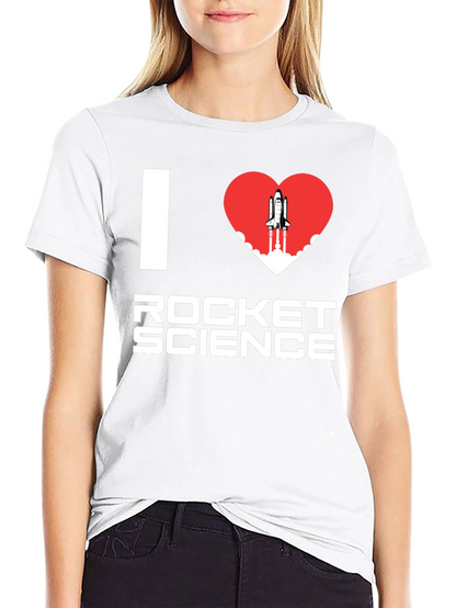 I Heart Rocket Science T-Shirt - Space Lover Tee