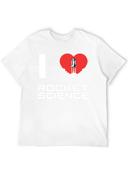 I Heart Rocket Science T-Shirt - Space Lover Tee