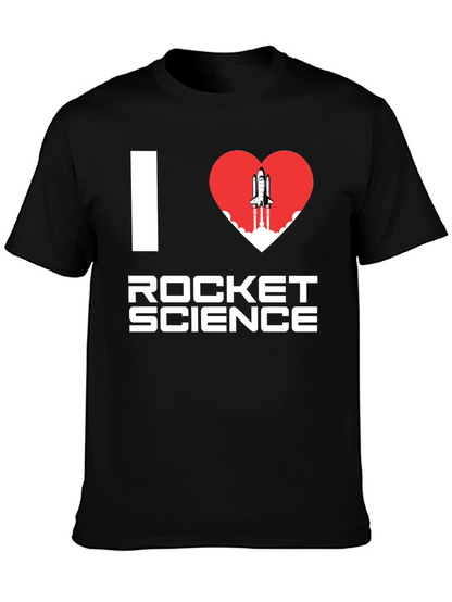 I Heart Rocket Science T-Shirt - Space Lover Tee