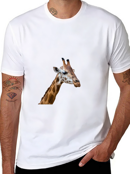 Giraffe Graphic Tee - Black Casual T-Shirt