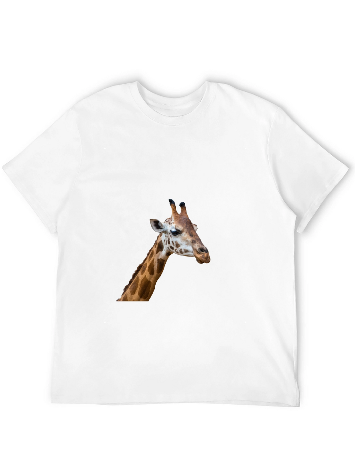 Giraffe Graphic Tee - Black Casual T-Shirt
