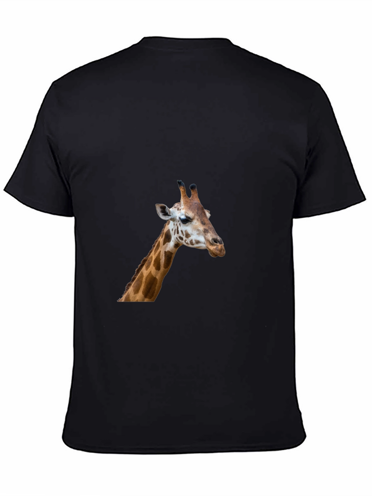 Giraffe Graphic Tee - Black Casual T-Shirt