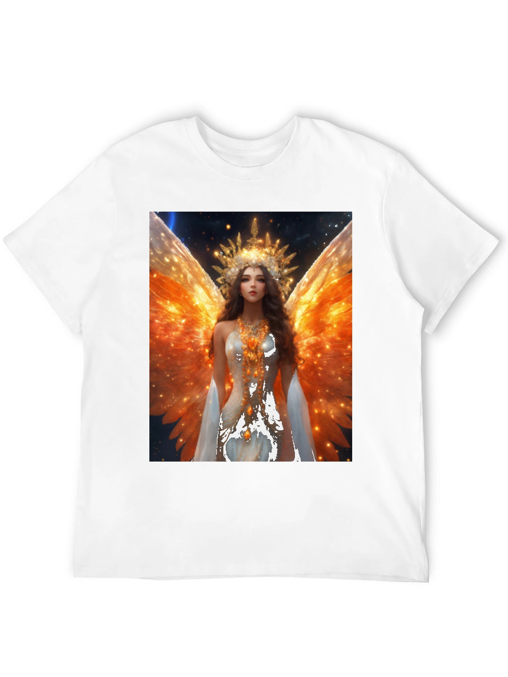 Angel Wings Graphic T-Shirt - Celestial Art Tee