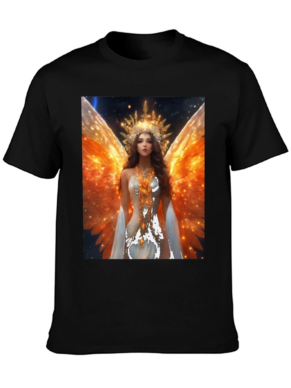 Angel Wings Graphic T-Shirt - Celestial Art Tee