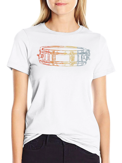 Drummer Snare Drum Graphic Tee - Black