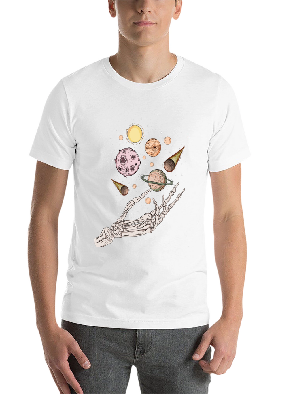 Cosmic Skeleton Hand T-Shirt