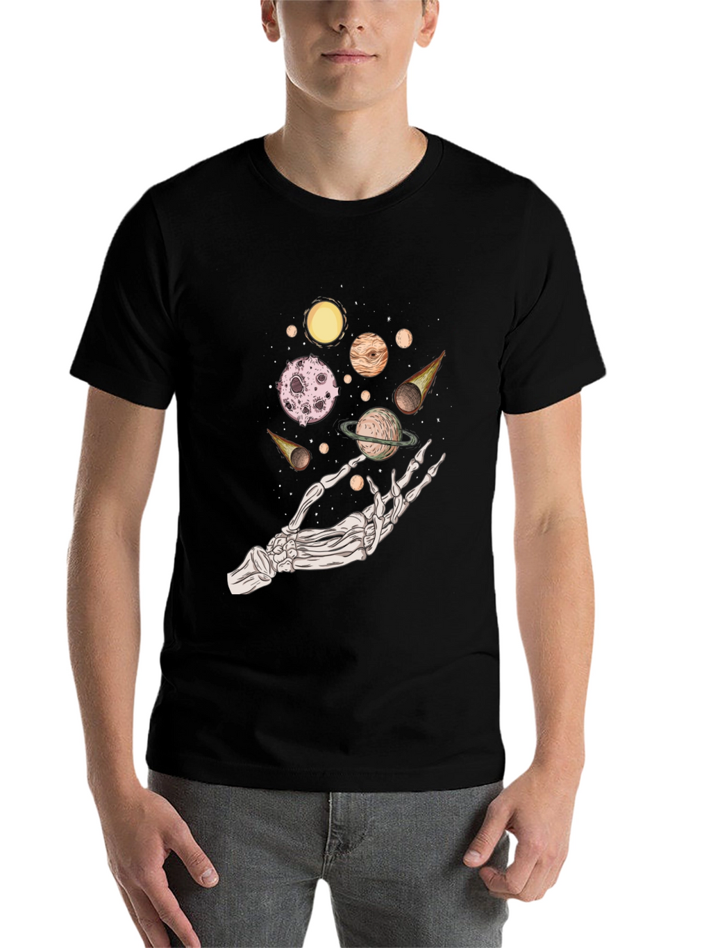 Cosmic Skeleton Hand T-Shirt