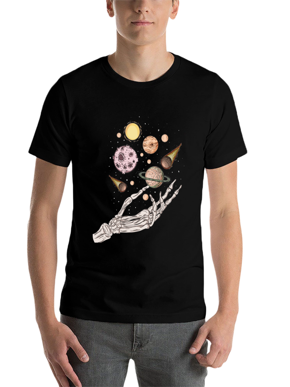 Cosmic Skeleton Hand T-Shirt