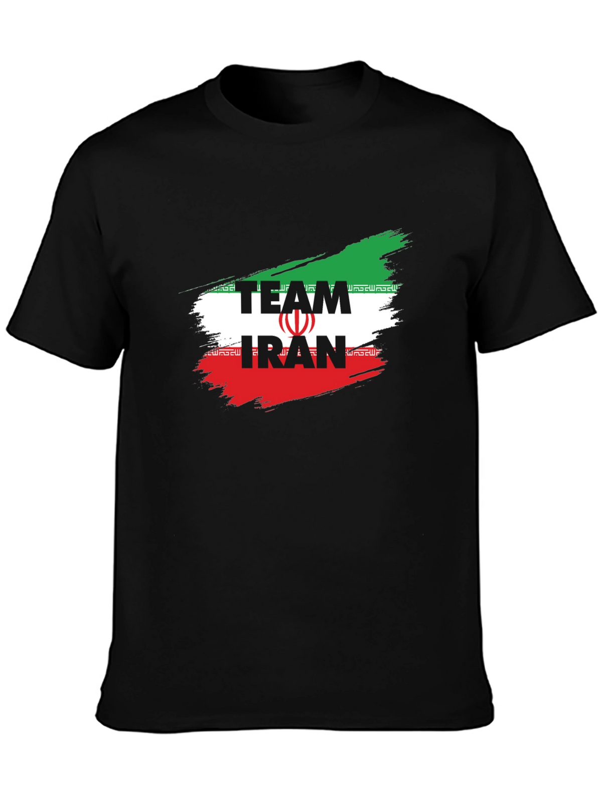 Team Iran T-Shirt - Black Graphic Tee