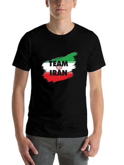 Team Iran T-Shirt - Black Graphic Tee