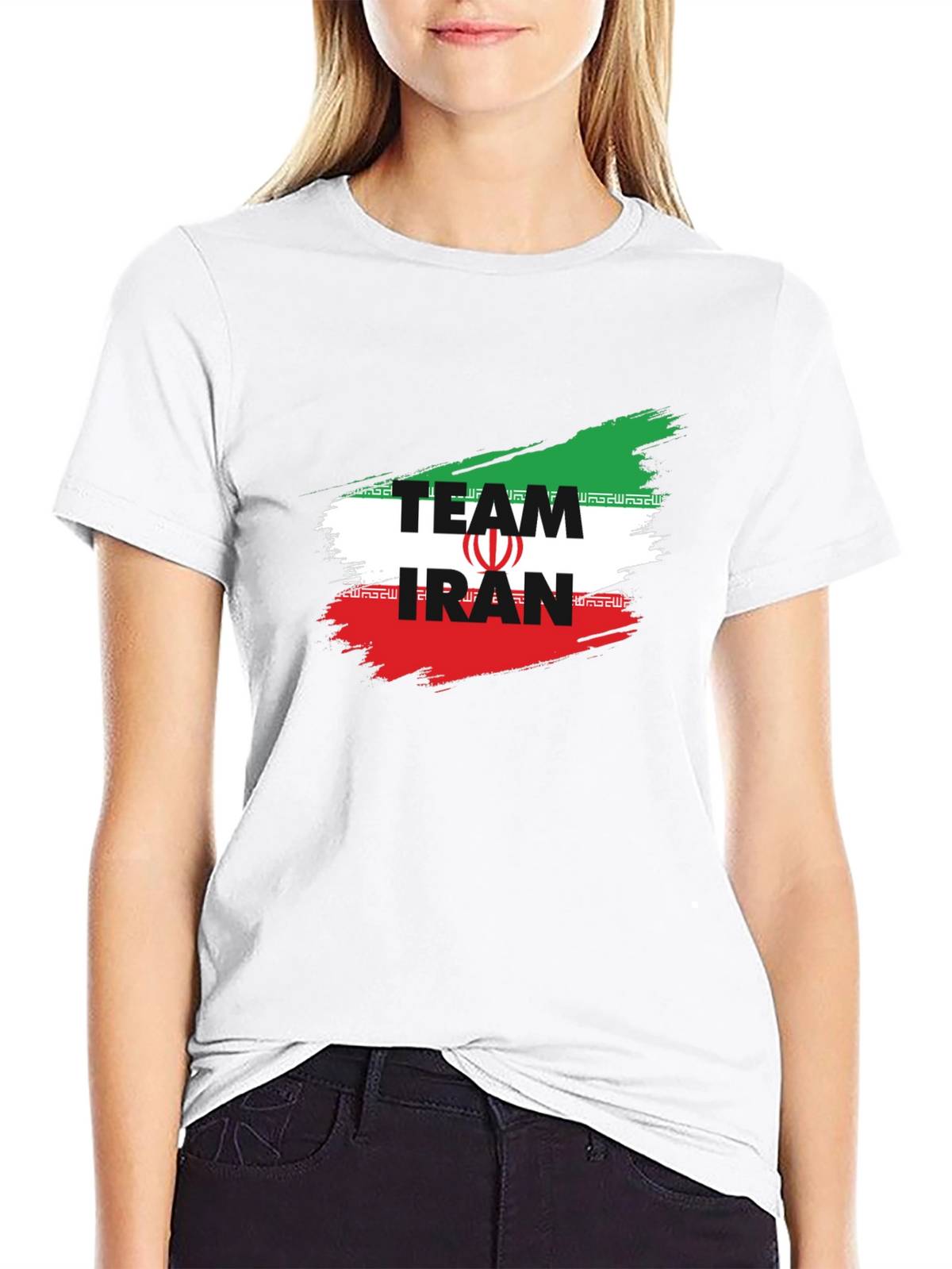 Team Iran T-Shirt - Black Graphic Tee