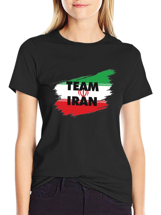 Team Iran T-Shirt - Black Graphic Tee