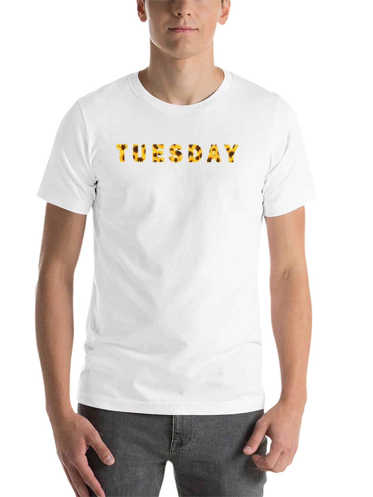Tuesday Sunflower Print Black T-Shirt