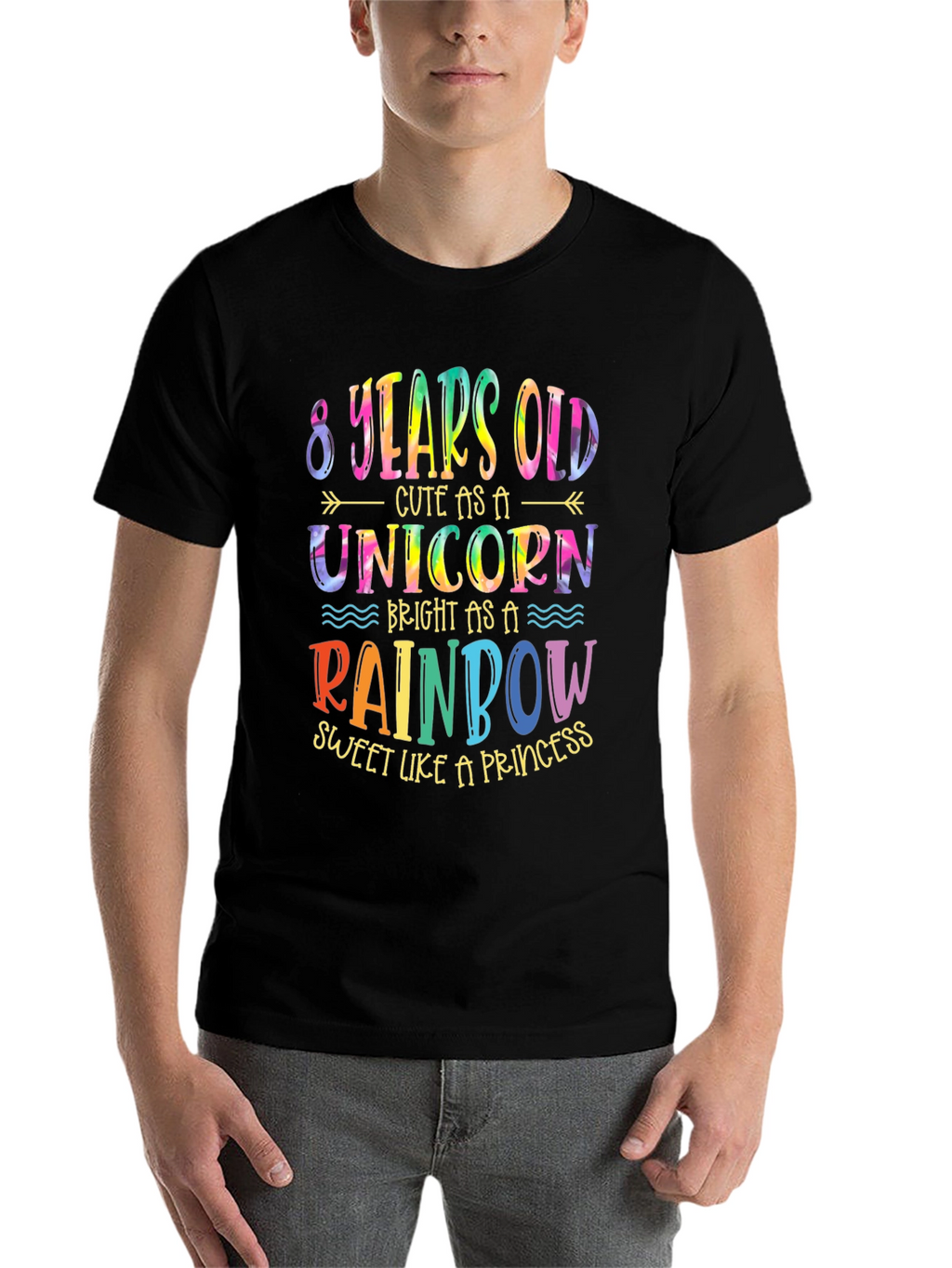 8th Birthday Unicorn Rainbow Shirt