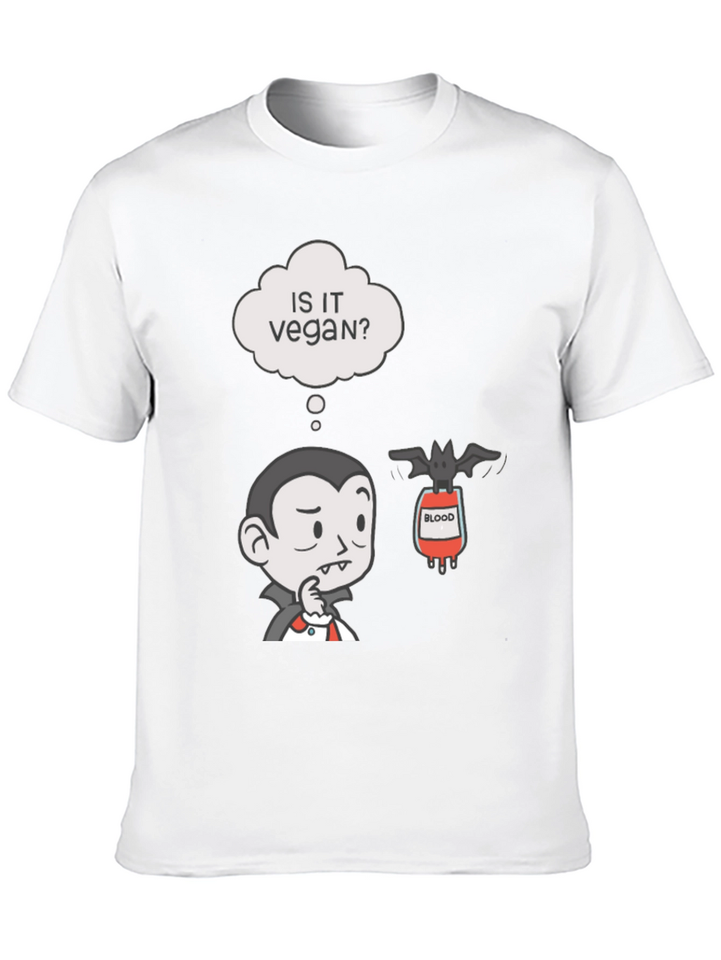 Vegan Vampire Humor T-Shirt