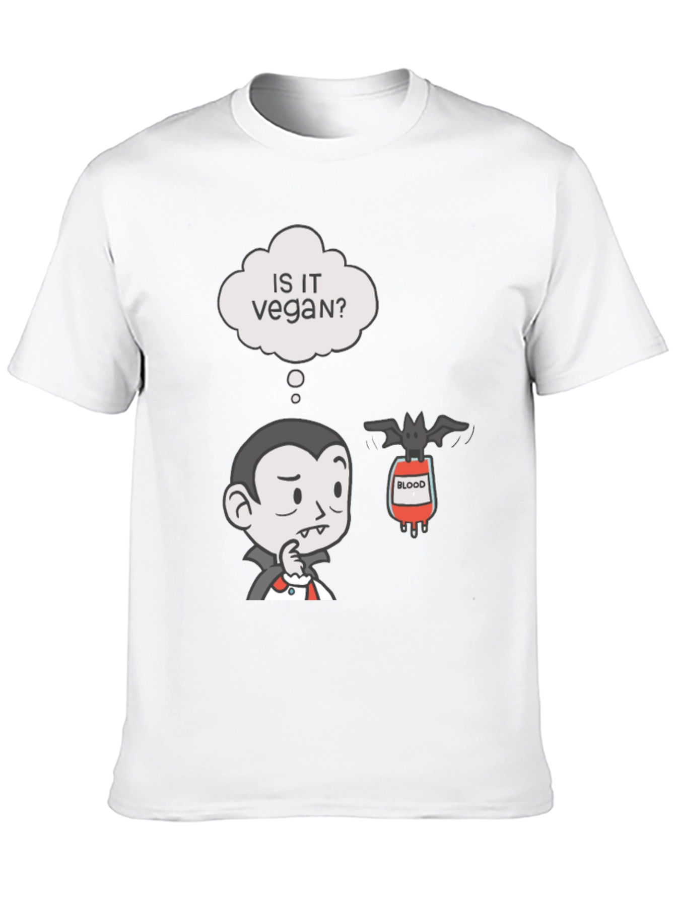 Vegan Vampire Humor T-Shirt