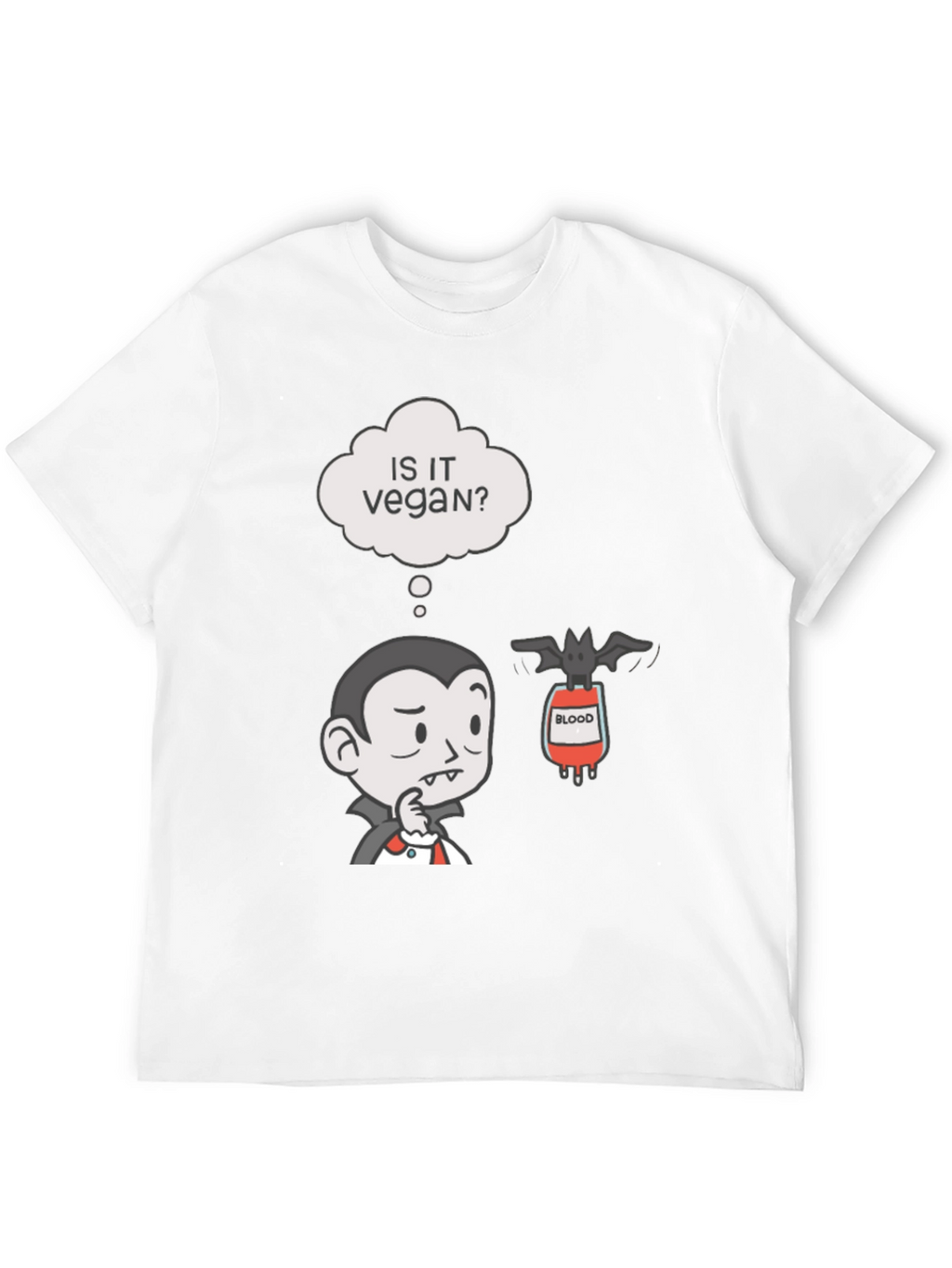 Vegan Vampire Humor T-Shirt