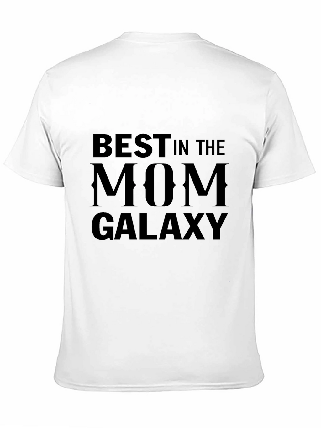 Best in the Mom Galaxy Black Graphic T-Shirt