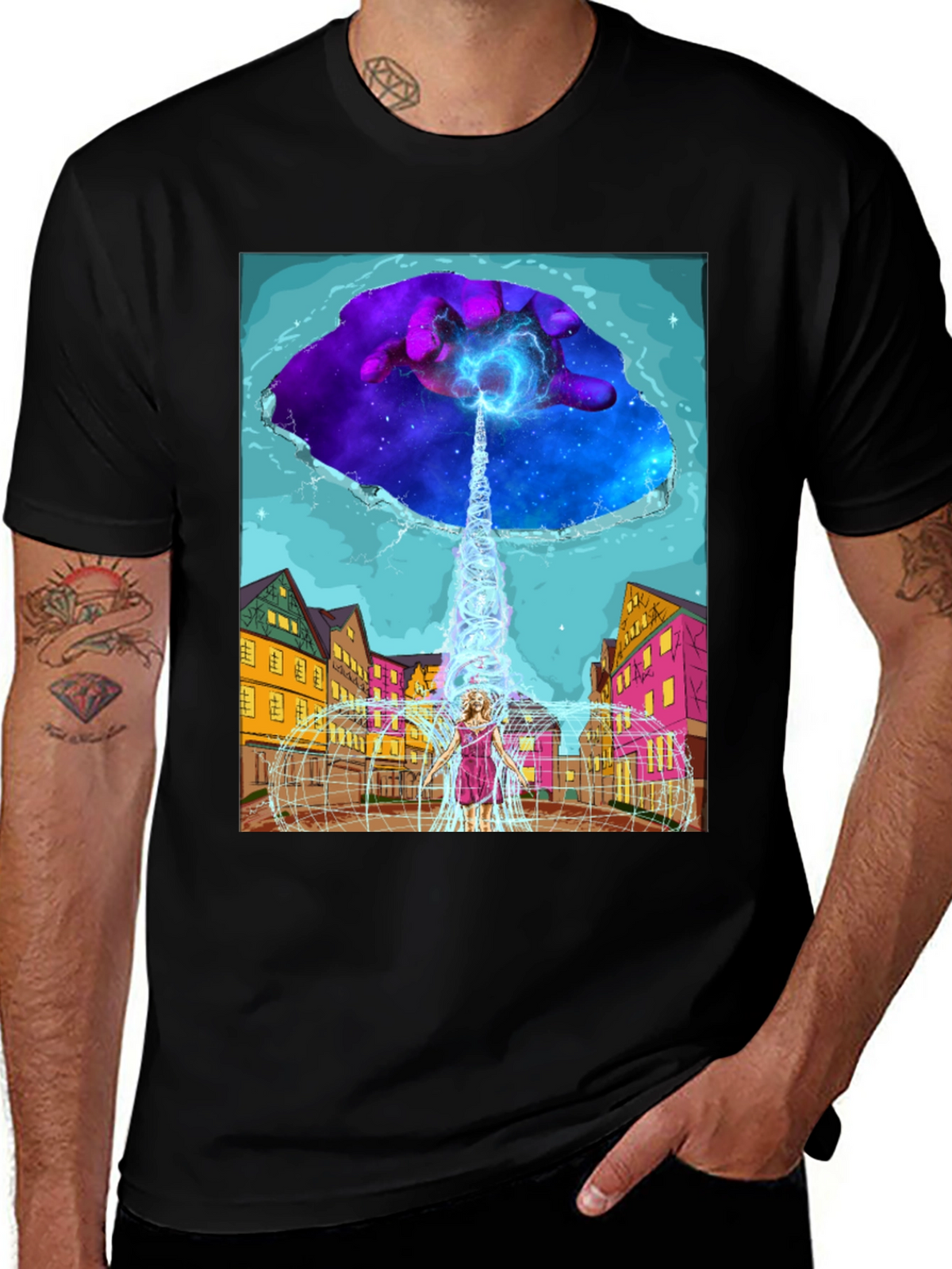 Cosmic Portal T-Shirt - Unique Graphic Tee