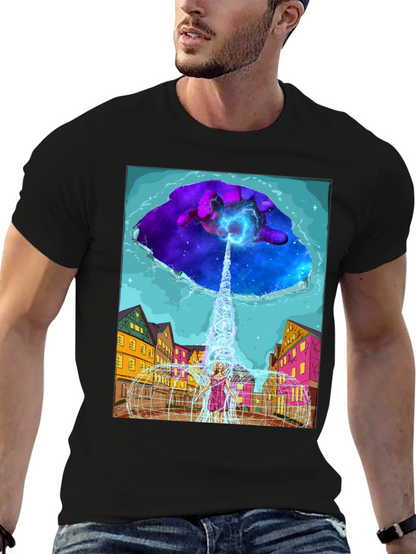 Cosmic Portal T-Shirt - Unique Graphic Tee