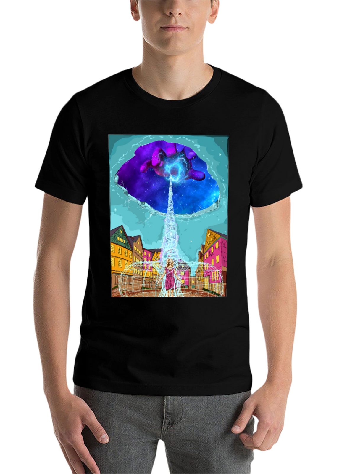 Cosmic Portal T-Shirt - Unique Graphic Tee