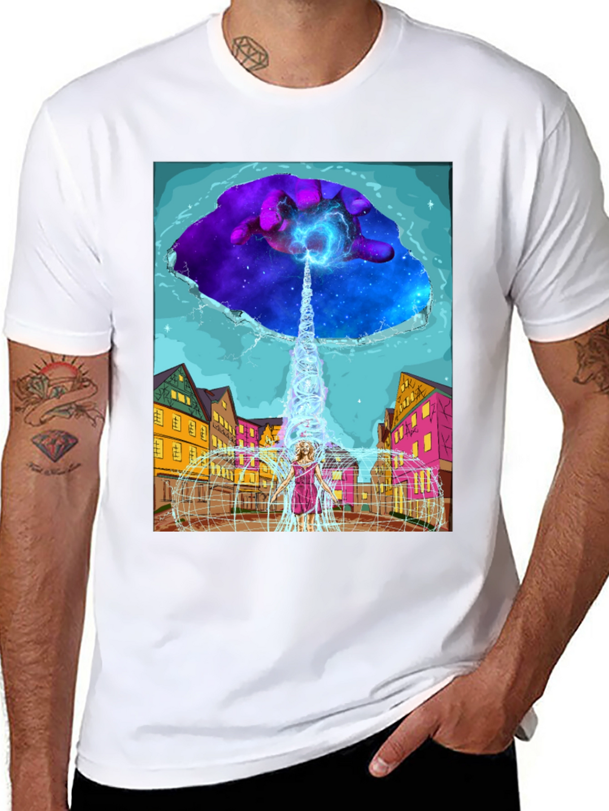 Cosmic Portal T-Shirt - Unique Graphic Tee
