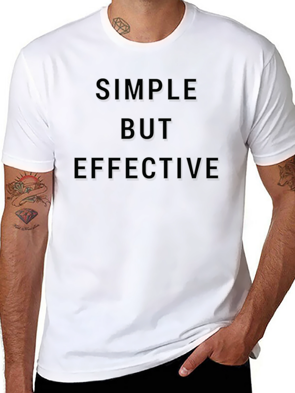 Simple But Effective Black Graphic Tee