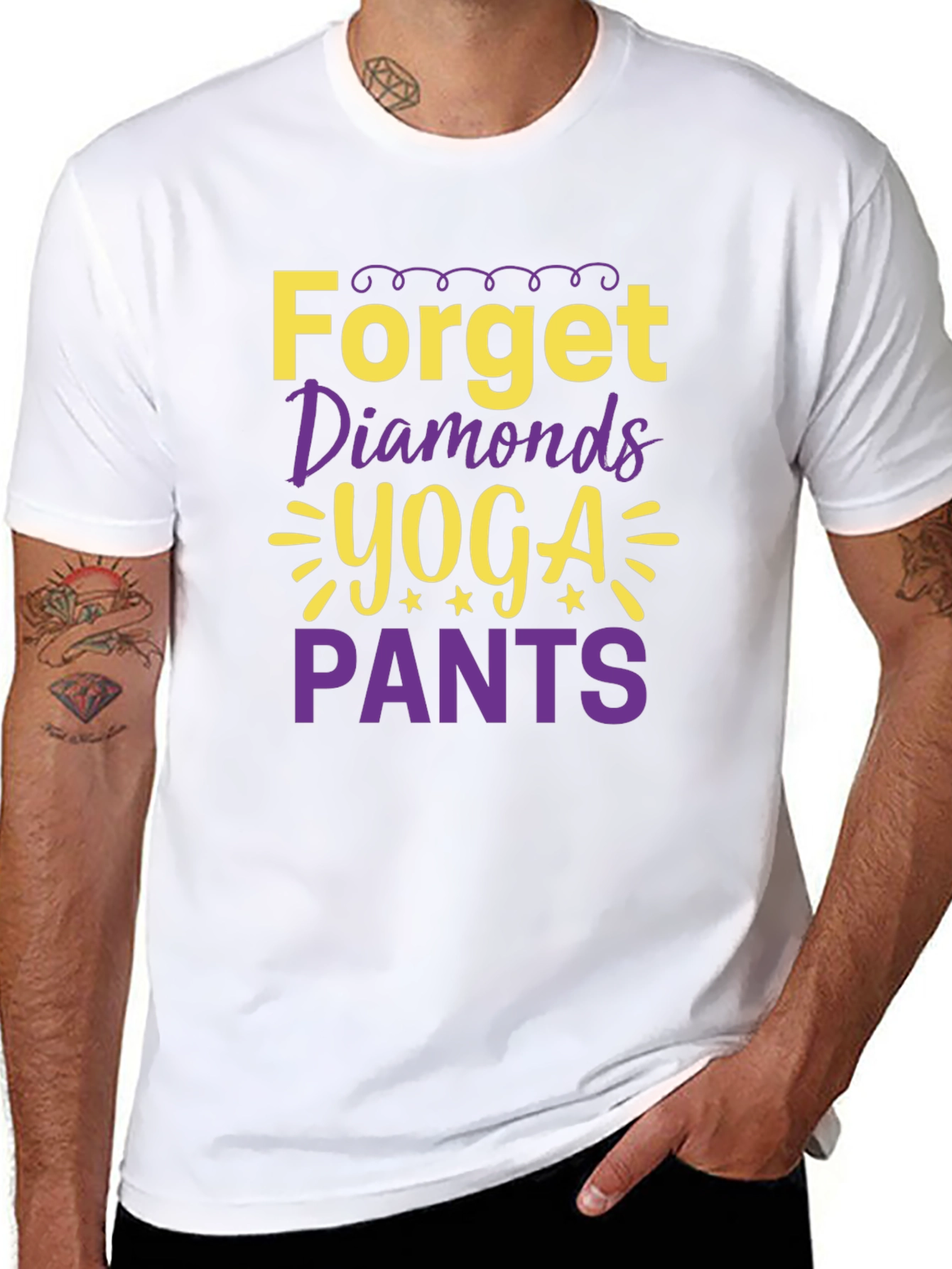 Forget Diamonds Yoga Pants T-Shirt
