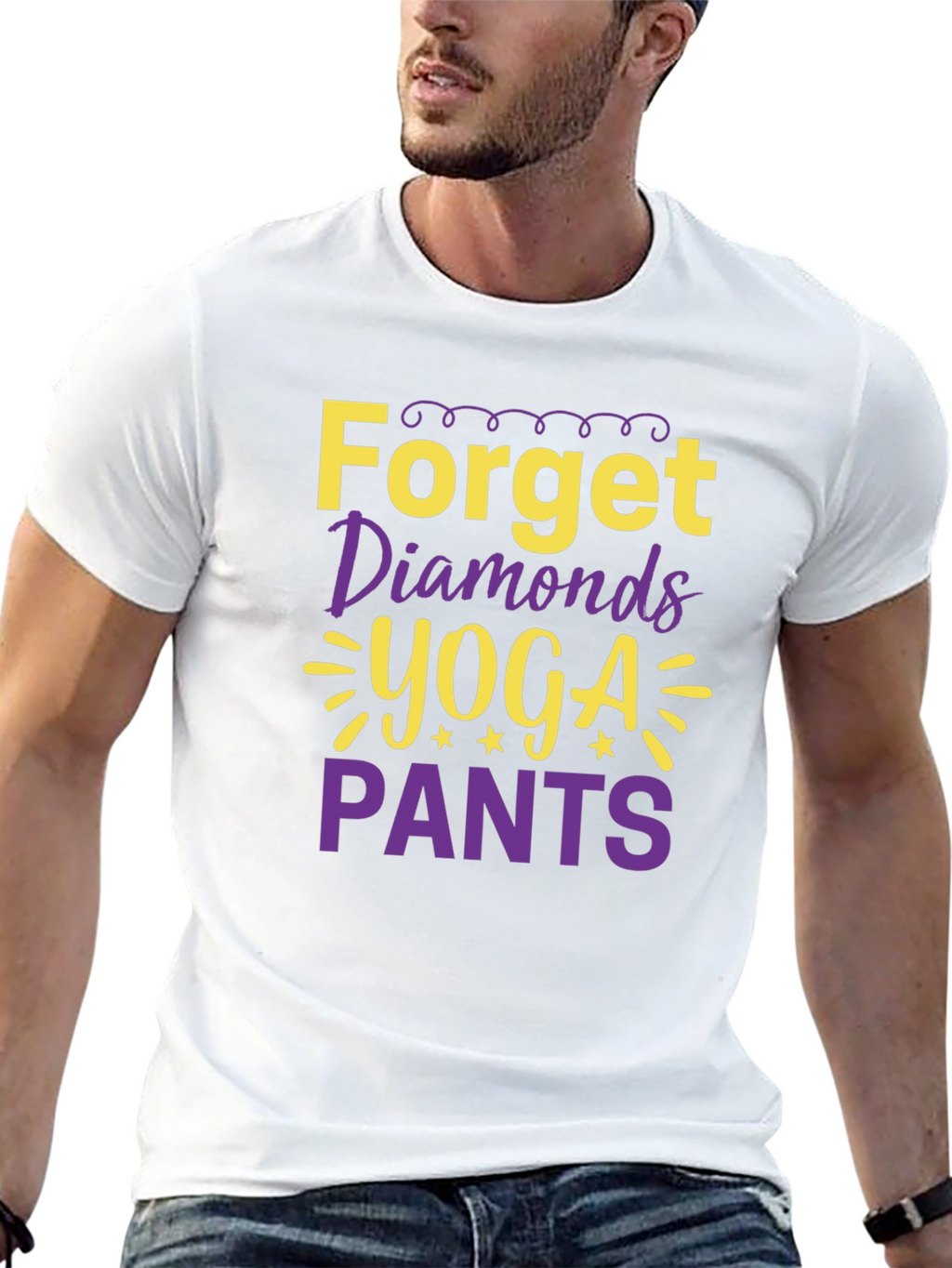 Forget Diamonds Yoga Pants T-Shirt