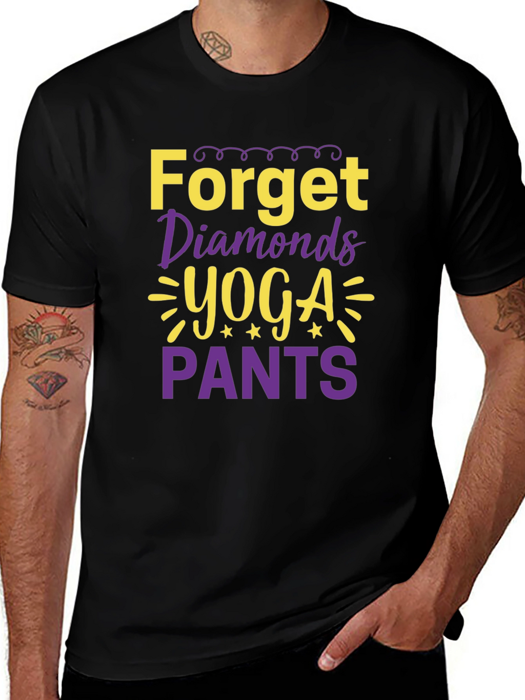 Forget Diamonds Yoga Pants T-Shirt