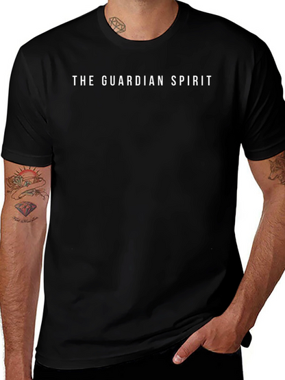 The Guardian Spirit Black Graphic T-Shirt