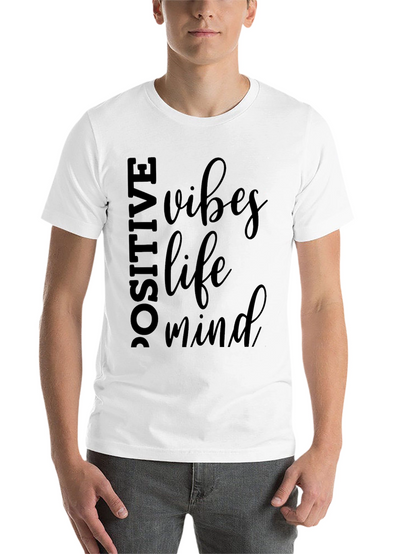 Positive Vibes Life Mind Graphic Tee - Relaxed Fit