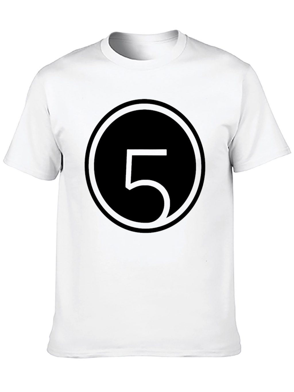 Number 5 Circle Graphic Tee - Stylish Menswear