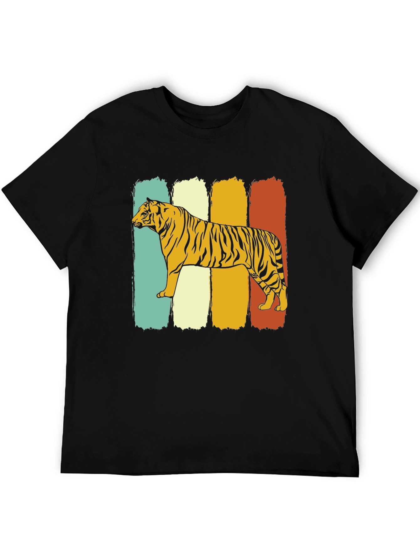 Vintage Tiger Graphic Tee - Retro Style