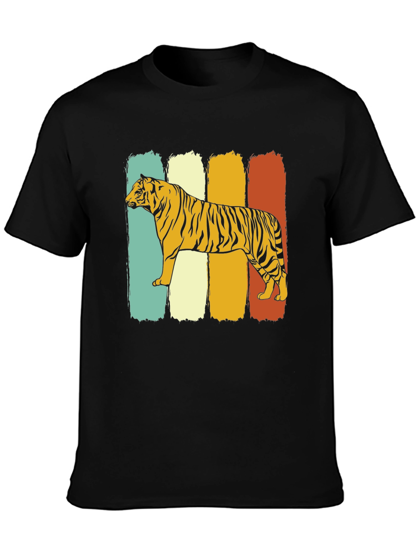 Vintage Tiger Graphic Tee - Retro Style