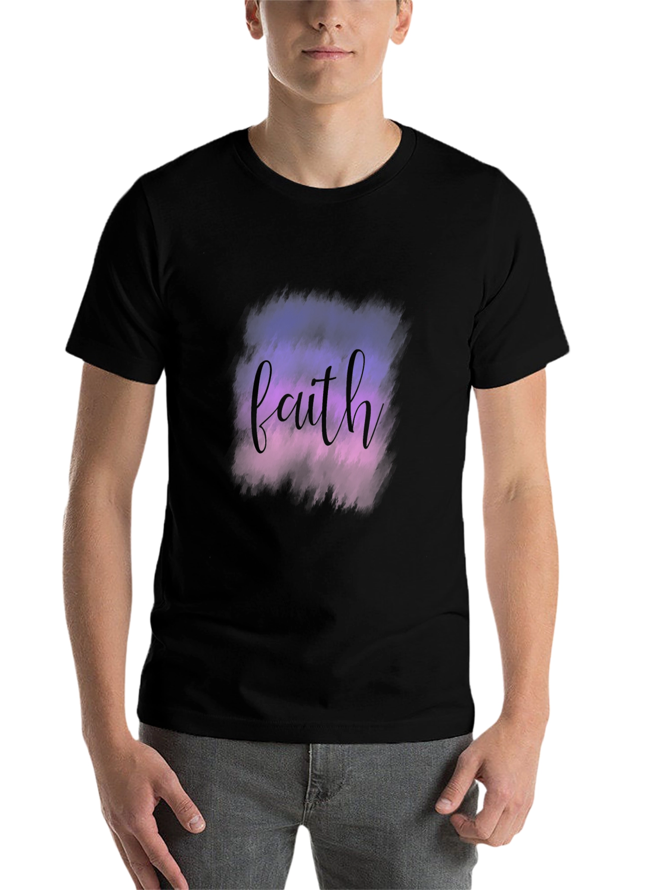 Faith Graphic Tee - Stylish & Comfortable Black T-Shirt