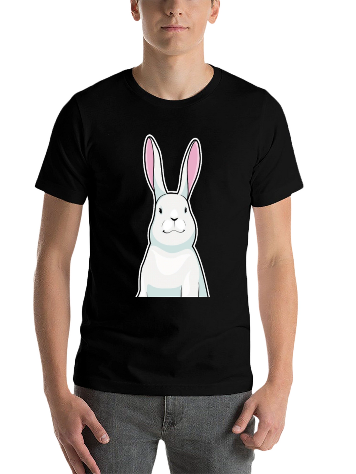 Bunny Graphic Tee - Soft Cotton Blend