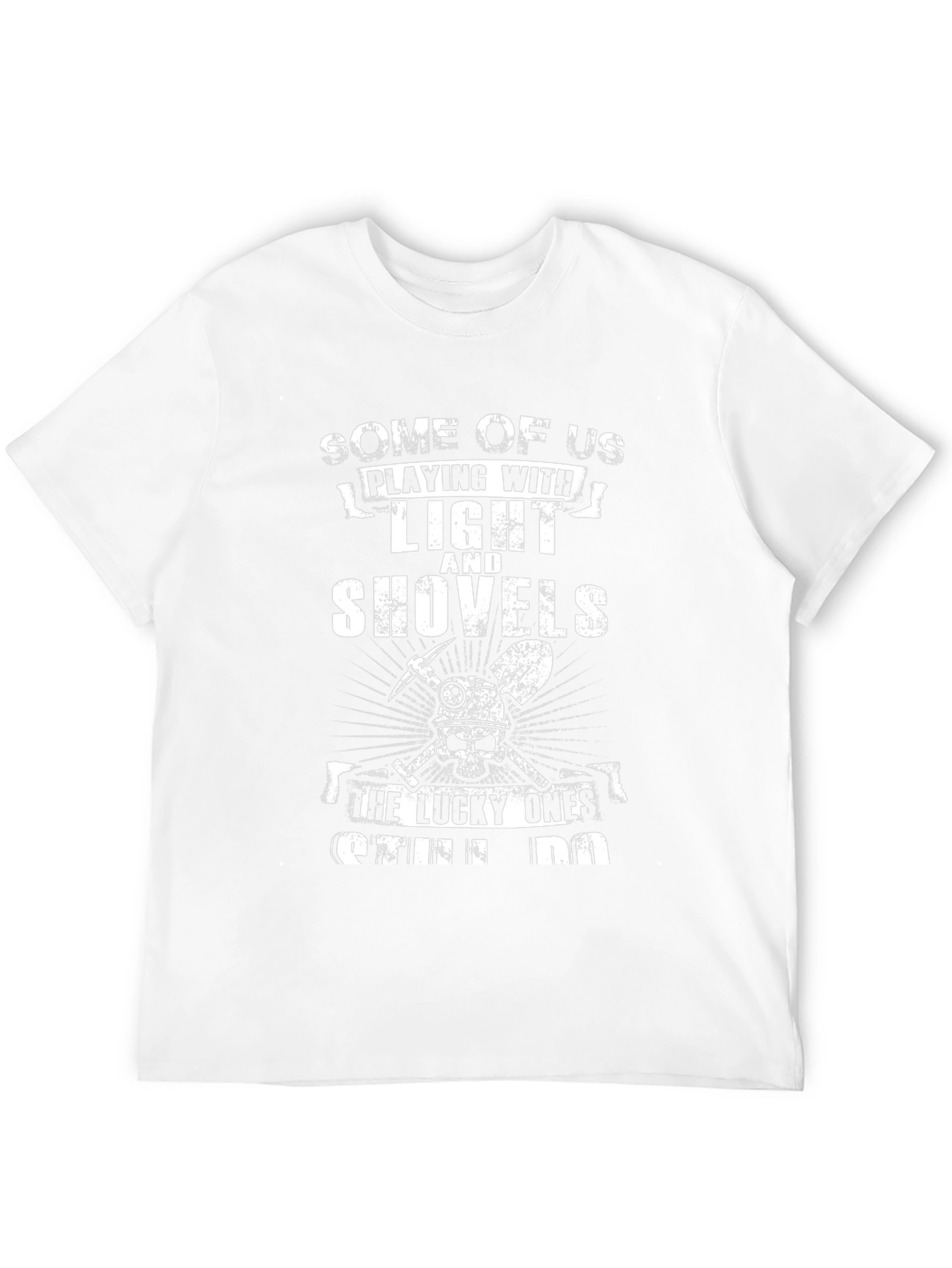 Light and Shovels Graphic T-Shirt - Black