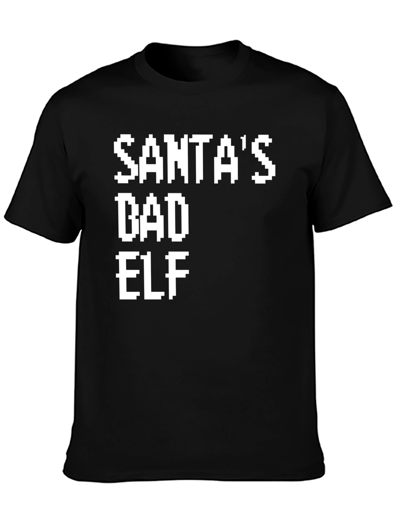 Santas Bad Elf Pixel Tee
