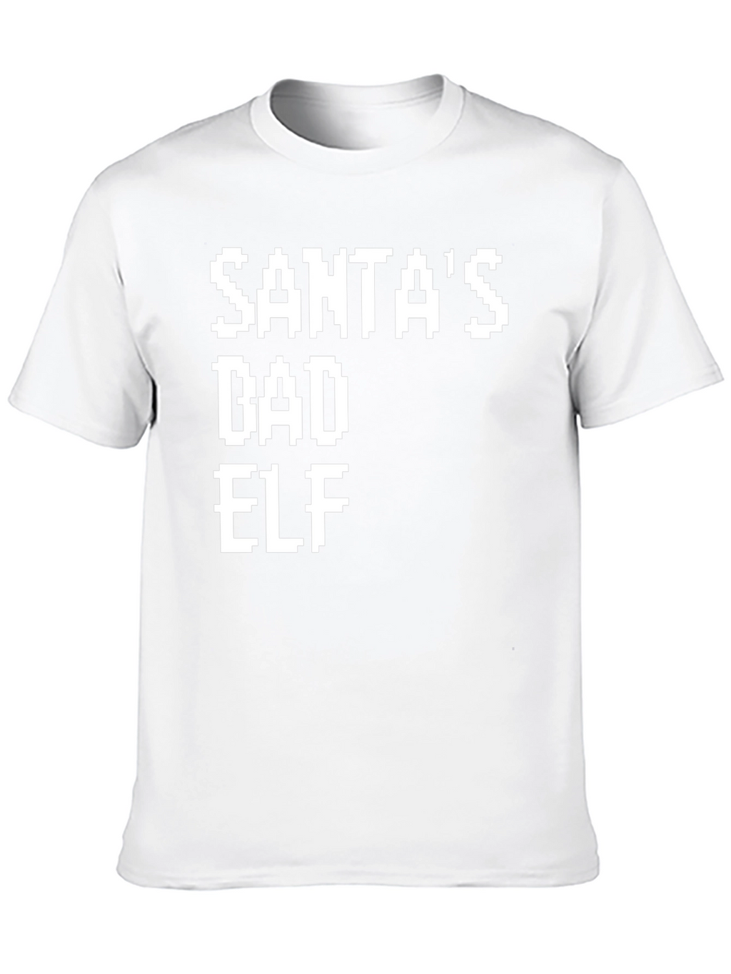 Santas Bad Elf Pixel Tee