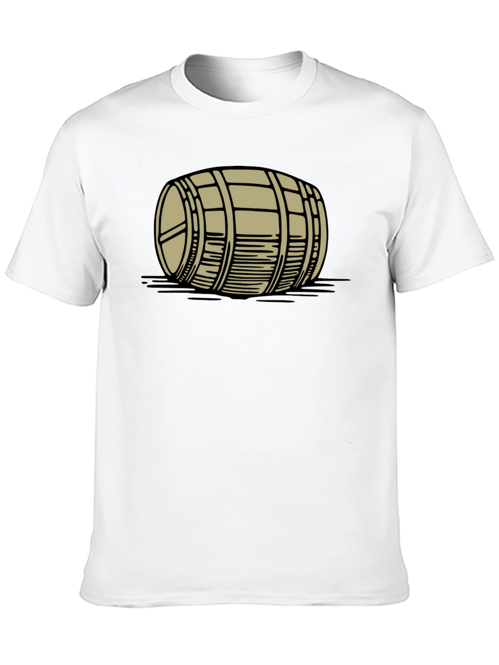 Barrel Graphic Tee - Black Cotton Casual Shirt
