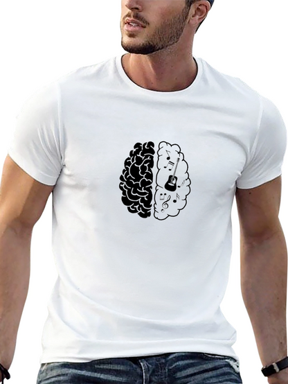 Musical Mind T-Shirt - Brain Graphic Tee